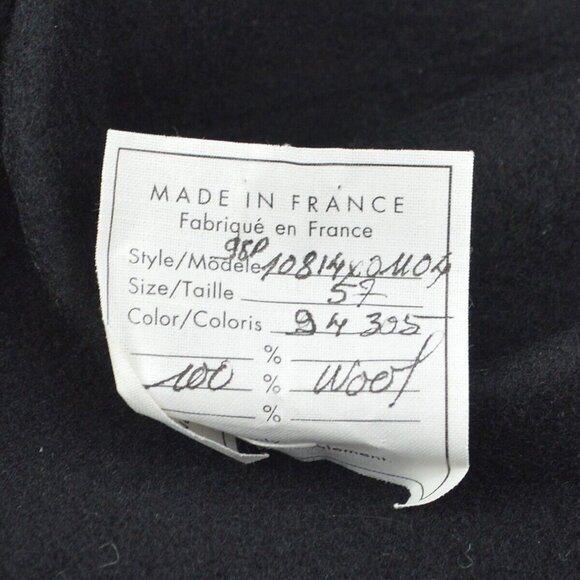Chanel Black Hat Beret Small Good - Picture 13 of 15